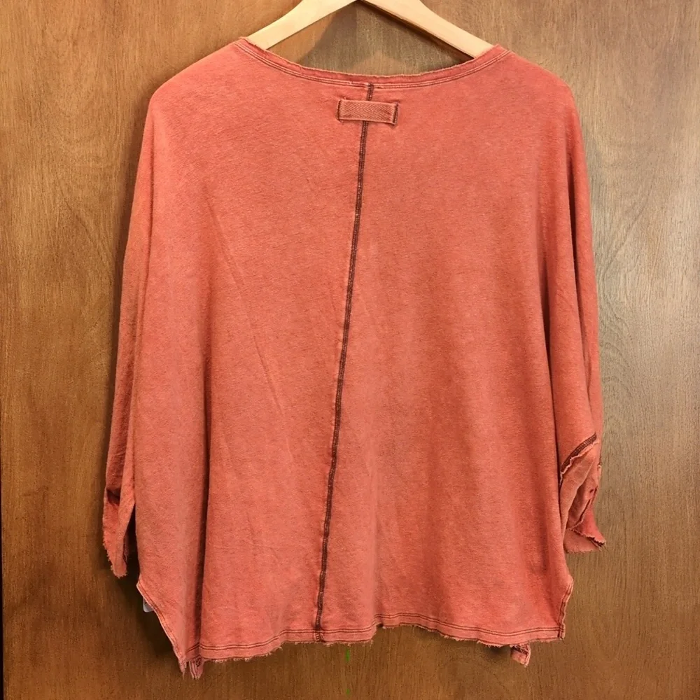 Free People First Base Henley In Copper Size S - Picture 5 of 10